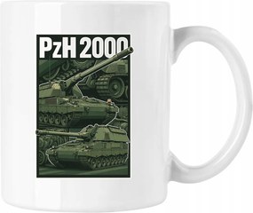 Haubica bögre Pzh 2000 Fehér 330ml