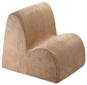 Barna kordbársony gyerek fotel Cloud – Wigiwama