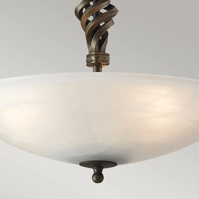Elstead Lighting PEMBROKE PB-SF-A-BLK-GOLD Plafonlámpa 3x60W/E27