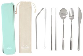 Ezüstszínű rozsdamentes acél evőeszköz készlet 6 db-os Mimo – Premier Housewares