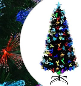 Mű karácsonyfa dekoratív vonós lámpákkal Zöld 120 cm PVC