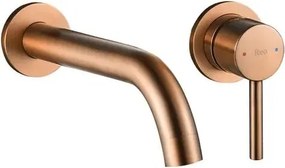 REA-B4600 - LUNGO szálcsiszolt réz mosdócsaptelep rejtett beépítéshez