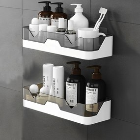 Fürdőszobai Zuhanypolc Fehér, Fúrás Nélkül