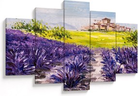 Kép - Provence, franciaország, olajfestmény (150x105 cm)