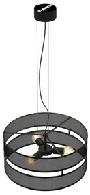 Csillár zsinóron LUM 3xE27/60W/230V fekete