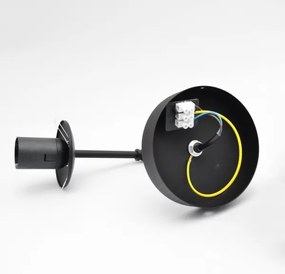 Fali lámpa MOON 1xE27/15W/230V fekete