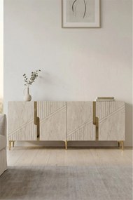 Evva 150 - Anthracite, Gold, Travertine