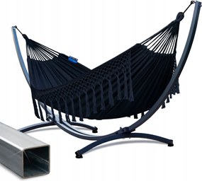 Függőágy Állvánnyal Santia XL függőágy Grande horganyzott acél váz 220kg Potenza