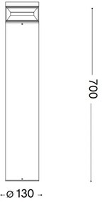Ideal Lux - LED Kültéri lámpa BOEING LED/14W/230V átm. 70 cm IP65 fekete