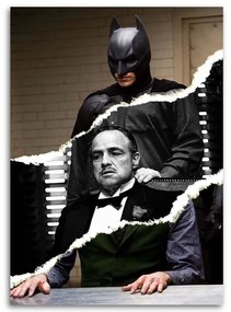 Gario Vászonkép Kollázs Batman és Keresztapa - Norrobey Méret: 70 x 100 cm