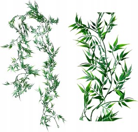 Bambusz Levél Koszorú Mesterséges Bambusz Levelek Mesterséges Borostyán Kúszónövények