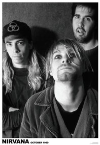 Plakát Nirvana - October 1990, (59.4 x 84.1 cm)