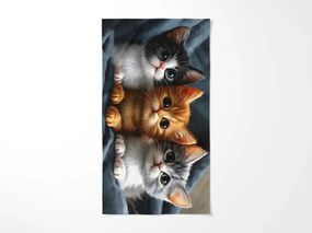 Gyorsan száradó strand fürdőlepedő CATTINO színes 70 x 140 cm, 100% mikroszál