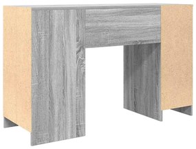 szürke sonoma színű szerelt fa íróasztal 120x42x76 cm