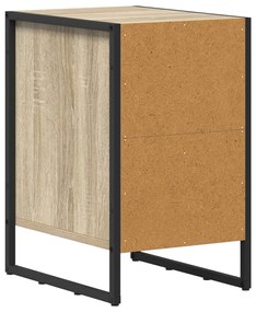 vidaXL Éjjeli asztal 2 pcs Sonoma 39,5 x 30 x 50 cm Faanyag