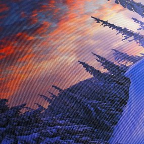 Kép - Téli szürkület (120x50 cm)