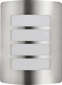 PREZENT 61000 MEMPHIS Modern Kültéri Fali Lámpa Opál, Ezüst E27 IP44