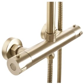 REA-P8413 - BLISS termosztátos zuhanyszett, szálcsiszolt arany