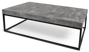 Petra Low dohányzóasztal, beton dekorral - TemaHome