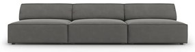 Szürke bársony kanapé 240 cm Jodie – Micadoni Home