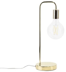Aranyszínű fém asztali lámpa 48 cm SAVENA Beliani