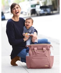 Skip Hop MAINFRAME pelenkázó hátizsák babakocsihoz, Dusty rose