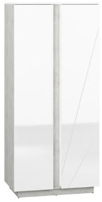 Lumens 01 szekrény beton/fehér fényes