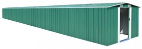 zöld horganyzott acél kerti fészer 257 x 990 x 181 cm