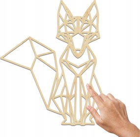 Geometrikus Dekoráció Falra Róka Geometrikus Állat Fa Dekoráció