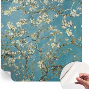 Mosható öntapadós fotótapéta étkezőbe Virágzó ágak 250x250 cm