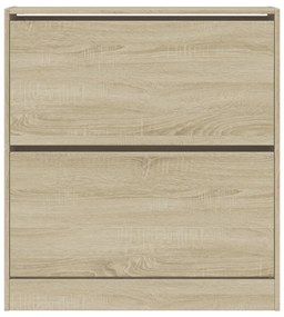 sonoma tölgy színű szerelt fa cipőszekrény 80 x 21 x 87,5 cm