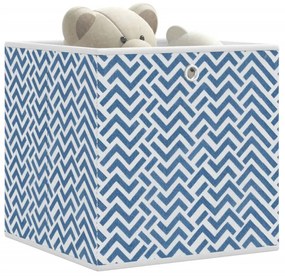 vidaXL 4 db kék nem szőtt szövet összecsukható tárolódoboz 32x32x32cm