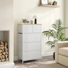 Fehér Fém Komód 56×30×93 cm. AUK-E1051 WT