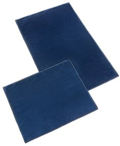 Bellatex Fürdőszoba szőnyeg szett, kivágás nélkül BANYGOLD sötétkék, 60 x 100, 60 x 50 cm