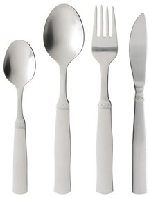 Ezüstszínű rozsdamentes acél evőeszköz készlet 16 db-os Ranka – Gense