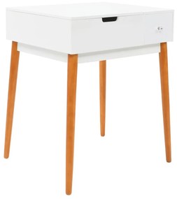 vidaXL MDF öltözőasztal tükörrel 60 x 50 x 86 cm