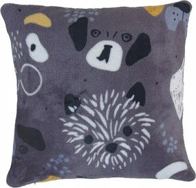 Grafit díszpárnahuzat kutyáknak, kutyáknak