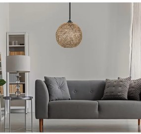 Csillár zsinóron JUTE 1xE27/60W/230V barna