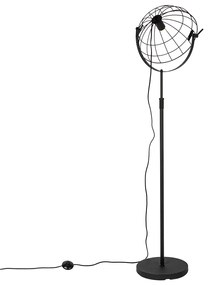 Ipari állólámpa fekete 35 cm állítható - Hanze