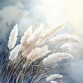 Vászonkép Canvas Akvarell Természet Pampas Fű 40x40