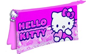 Hello Kitty Unicorn 3 rekeszes tolltartó 22 cm