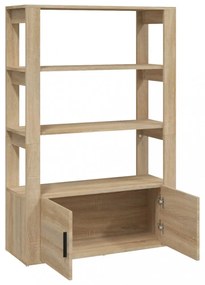 sonoma tölgy színű szerelt fa tálalóasztal 80x30x119,5 cm