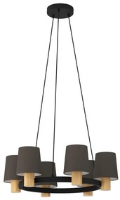 Eglo 43781 - Csillár zsinóron EDALE 6xE27/40W/230V