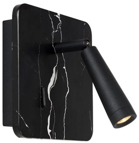 Lucide 77282/03/30 - LED Fali spotlámpa OREGON LED/4W/230V USB fekete