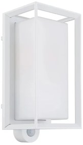 Globo 31982WS - Érzékelős kültéri fali lámpa LOGANA 1xE27/60W/230V IP44 fehér