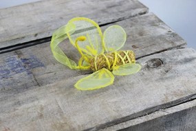 Sárga felfüggeszthető pillangó 13cm