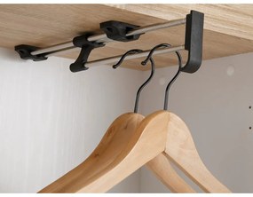 Natúr színű ruhásszekrény tölgyfa dekorral 60x180 cm Binz – Støraa