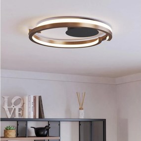 Eglo 901825-LED mennyezeti lámpa MEZZOMONTE 2xLED/20W/230V átm. 48 cm bronz + távirányító