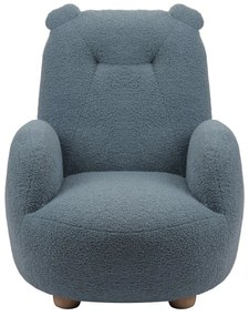 Kék buklé gyerek fotel Rocky – Vipack