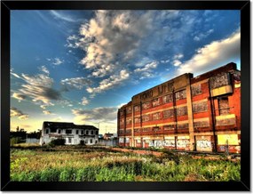 Poszterek keretben 40x30 Felhők az épületek felett